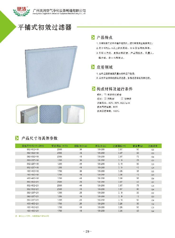 什么是板式初效过滤器？